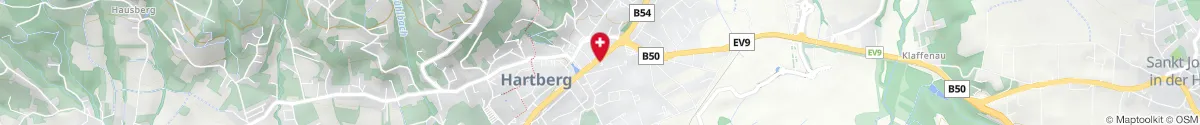 Kartendarstellung des Standorts für Paracelsus Apotheke in 8230 Hartberg